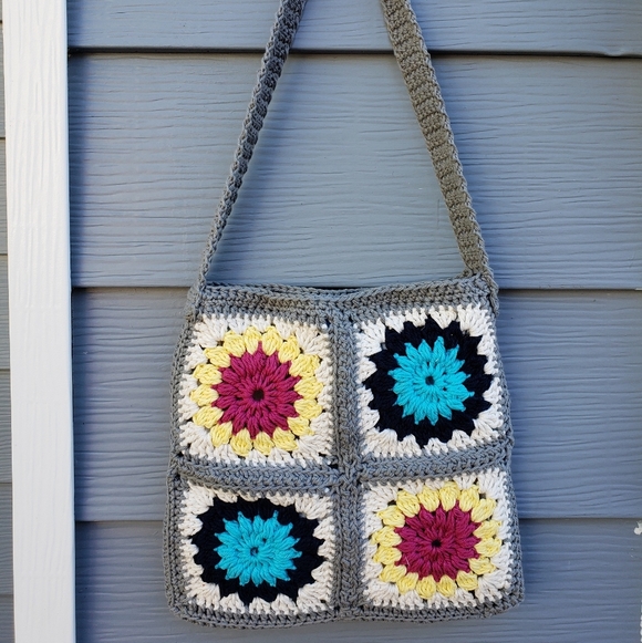 Handbags - The Morning Glory Crochet Shoulder Bag